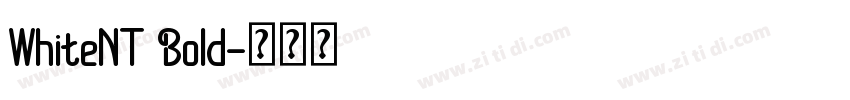 WhiteNT Bold字体转换